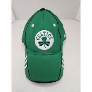 Adidas Boston Celtics Hat Cap Fitted NBA Basketball Green OSFA Logo Shamrock